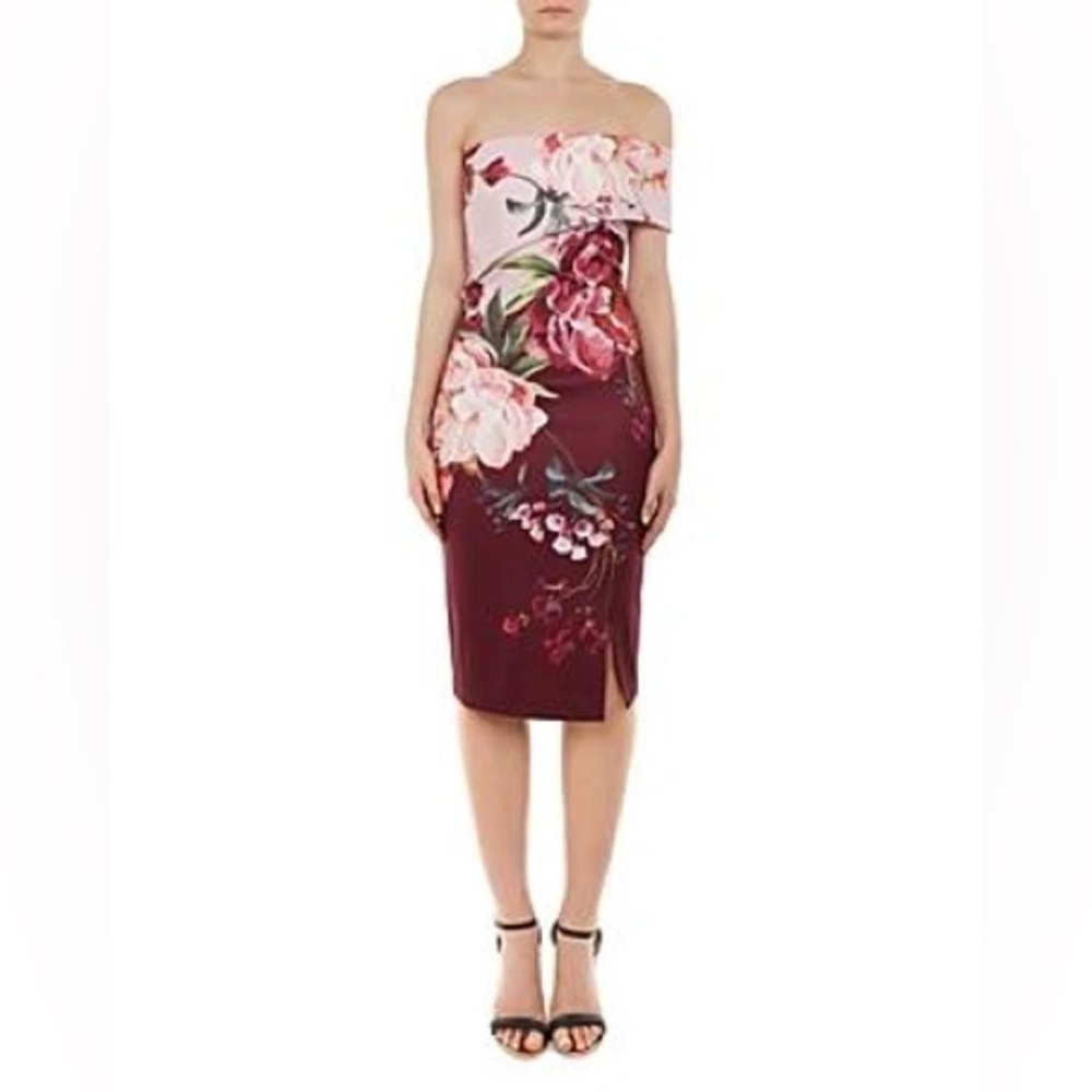 Ted Baker Irlina Serenity Off-the-Shoulder Floral Dress Ted Size 1